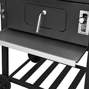 Royal Gourmet CD1824AC 24 Inch Charcoal Grill BBQ Outdoor Picnic, Patio Backyard Cooking, with Cover, Black