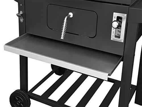 Royal Gourmet CD1824AC 24 Inch Charcoal Grill BBQ Outdoor Picnic, Patio Backyard Cooking, with Cover, Black