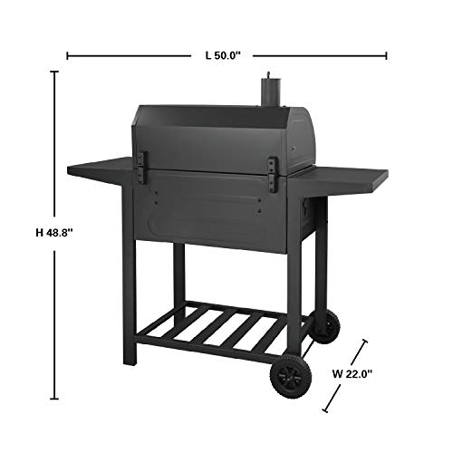 Royal Gourmet CD1824AC 24 Inch Charcoal Grill BBQ Outdoor Picnic, Patio Backyard Cooking, with Cover, Black