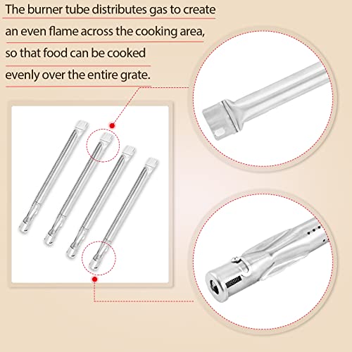 RJC32A RJC011P Burner Replacement Parts for RCS Premier Series Gas Grill Parts Summerset Sizzier Grill Parts Stainless Steel Burner 4 Pcs