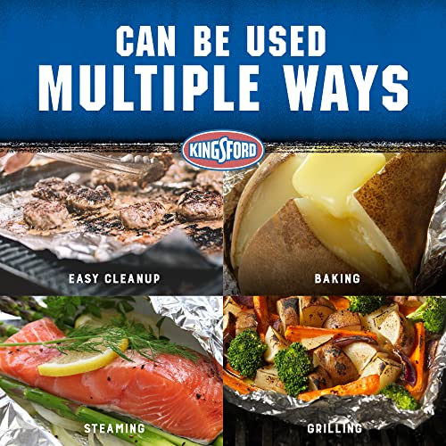 Kingsford Extra Wide Aluminum Foil, 100 Square Feet | Strong and Heavy Duty Aluminum Foil for Grilling, Baking, Roasting, and Food Storage | Kingsford Foil