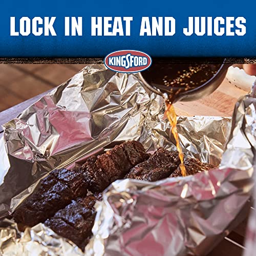 Kingsford Extra Wide Aluminum Foil, 100 Square Feet | Strong and Heavy Duty Aluminum Foil for Grilling, Baking, Roasting, and Food Storage | Kingsford Foil