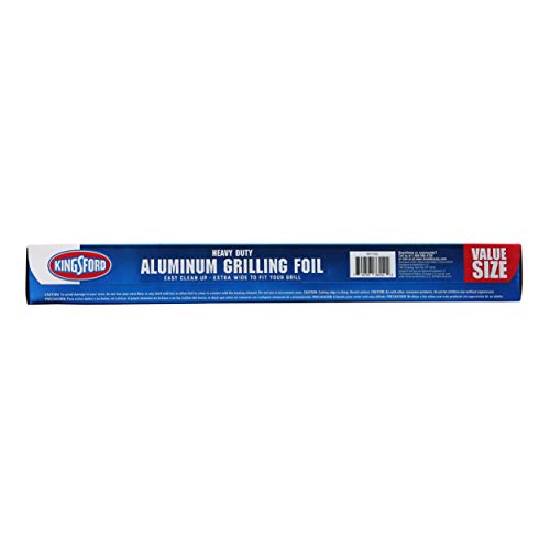 Kingsford Extra Wide Aluminum Foil, 100 Square Feet | Strong and Heavy Duty Aluminum Foil for Grilling, Baking, Roasting, and Food Storage | Kingsford Foil