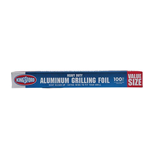 Kingsford Extra Wide Aluminum Foil, 100 Square Feet | Strong and Heavy Duty Aluminum Foil for Grilling, Baking, Roasting, and Food Storage | Kingsford Foil