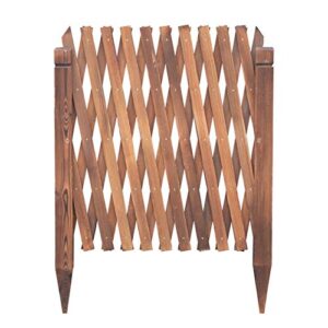 lixiong garden fence outdoor expanding fence decor plant picket fencing wooden privacy screen for plants growing， 4 size (size : 160x80cm)
