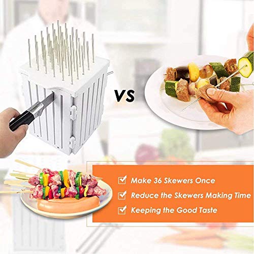 BBQ 36 Holes Meat Skewer Kebab Maker Box Machine Beef Meat Maker Grill Barbecue Kitchen Accessories Tools The Goods for Kitchen