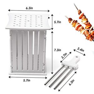 BBQ 36 Holes Meat Skewer Kebab Maker Box Machine Beef Meat Maker Grill Barbecue Kitchen Accessories Tools The Goods for Kitchen