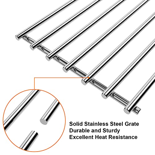 Stainless Steel Solid Rod Cooking Grates for Nexgrill 720-0882A Evolution Infrared Plus 5-Burner Replacement Grill Grates Parts,3 Pack