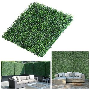 goasis lawn artificial boxwood fence panels topiary hedge plant uv protected privacy screen outdoor indoor use garden fence backyard home decor greenery walls (24 pack)