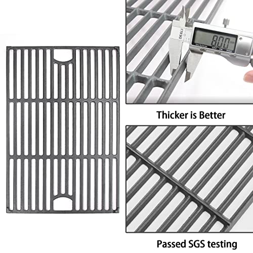 Hongso 17 inch Cast Iron Grill Grates Replacement for Nexgrill 720-0896 730-0898 720-0896C 720-0898 720-0896B 720-0896CA 5 Burner 6 Burner Grill Models