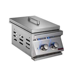 Whistler BBQ Grill Built In Double Side Burner for Outdoor Kitchen Island