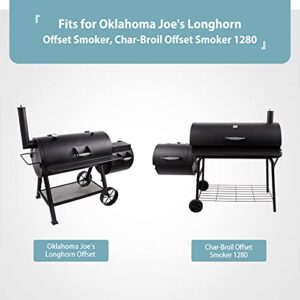 SHINESTAR Upgraded Grill Cover for Oklahoma Joe Longhorn Offset Smoker, Drawstring and Built-in Vents, Durable & Waterproof