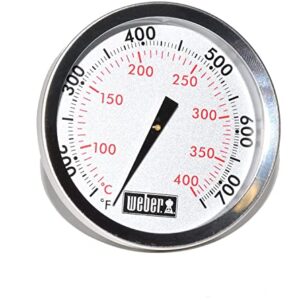 Weber Replacement Thermometer 67088, Center Mount, 2-3/8" Diameter