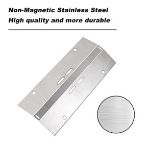 Zemibi Heat Plate Shield Replacement for Cuisinart CGG-200 CGG-220 CGG-240 Gas Grill Models, Stainless Steel Heavy Duty BBQ Parts Flame Tamer Accessories, 16 3/4" x 7 3/8"