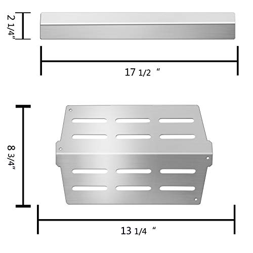 Kalomo 17.5” Grill Flavorizer Bars Parts for Weber Genesis E-310, E-330, S-330, 7620 7622 Weber Genesis 300, Grill Heat Deflectors Grill Accessories Heat Plates Shield BBQ Gas Grill Replacement Parts