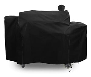 westeco grill cover for pit boss pro series triple-function combo grill pb1100psc2 pb1100psc1 pit boss pb1230 sportsman 1230 pellet/gas combo grill cover heavy-duty, black, pb 67364