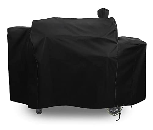 Westeco Grill Cover for Pit Boss Pro Series Triple-Function Combo Grill PB1100PSC2 PB1100PSC1 Pit Boss PB1230 Sportsman 1230 Pellet/Gas Combo Grill Cover Heavy-Duty, Black, PB 67364