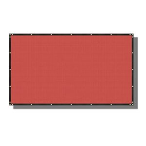 coarbor 13’x26′ privacy fence screen cover mesh blocker with brass grommets 180gsm heavy duty fencing for outdoor back yard patio and deck backyard garden blocking neighbor red-customized