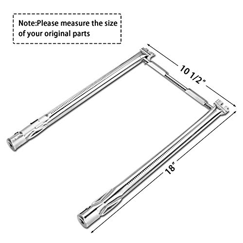 Hisencn 7635 Flavorizer Bars, 69785 Grill Burner, 7642 Igniter for Weber Spirit I & II 200, Spirit E210, Spirit S210, Spirit E220, Spirit S220 for Weber Flavor Bars and 304 Stainless Steel Burner