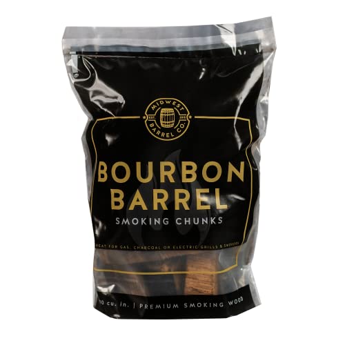 Midwest Barrel Company Authentic Barrel BBQ Smoking Wood (Bourbon Barrel Smoking Wood Chunks)