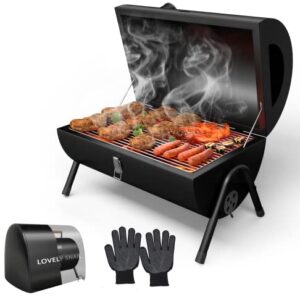 Lovely Snail Charcoal Grill Portable BBQ Grill, Barbecue Camping Grill for Outdoor Cooking, Camping and Picnic