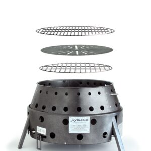 Volcano Grills 20-200 2 Fuel Charcoal & Wood Collapsible Stove Volcano 2 Grill, Charcoal