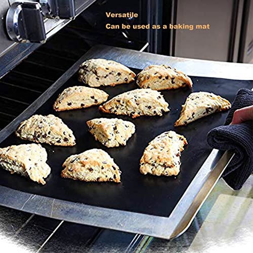 hofab Grill Mats for Outdoor Grill, Set of 6 Nonstick Grill Mat Reusable and Easy to Clean - Works on Gas, Charcoal, Electric Grill 15.75"x13"