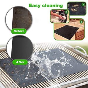 hofab Grill Mats for Outdoor Grill, Set of 6 Nonstick Grill Mat Reusable and Easy to Clean - Works on Gas, Charcoal, Electric Grill 15.75"x13"