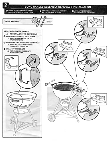 Weber #80671 Charcoal Grill Lid Handle