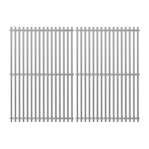 SafBbcue 7639 Stainless Steel Cooking Grates Replacement for Weber E-310 E-320 S-310 Spirit II E-310 SP320 Spirit 700 Series Genesis Silver/Gold B/C 45010001 46510001 7526 7638 7525