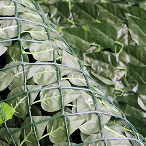 True Products 5056095700856 S1011G Artificial Screening Ivy Leaf 2 Colour Hedge Privacy Garden Fence 1m x 3m, High Long, Green