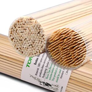 TONGYE [200 PCS] 6 inch Bamboo Skewers, Premium Wooden Skewers Without Splinters, Skewers for Grilling, BBQ, Appetizer, Fruit Kabobs, Chocolate Fountain, Cocktail Toothpicks, and Food Skewer Sticks.