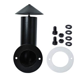 pellet grill smoke stack chimney replacement for pit boss traeger camp chef, replacement stack smoker kits with umbrella, gasket, screw, locking washer & washer