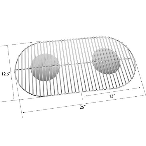 Stanbroil Solid Rod Stainless Steel Grill Cooking Grates Replacement Parts for Coleman Roadtrip Swaptop Grills LX LXE LXX, 2 Pack