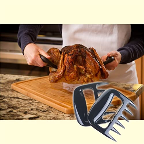 ShinyPro Silicone BBQ Gloves with Bear Claw Meat Shredder for Grilling Roasting Baking Barbecue