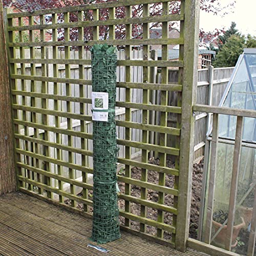 True Products S1011D Artificial Screening Ivy Leaf Hedge Panels On Roll Privacy Garden Fence 1m x 3m high Long, Green, 4 kg