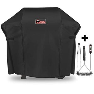 kingkong 7138 premium grill cover for weber spirit 200 and spirit ii 200 series gas grills (compared to 7138) including brush, tongs and thermometer