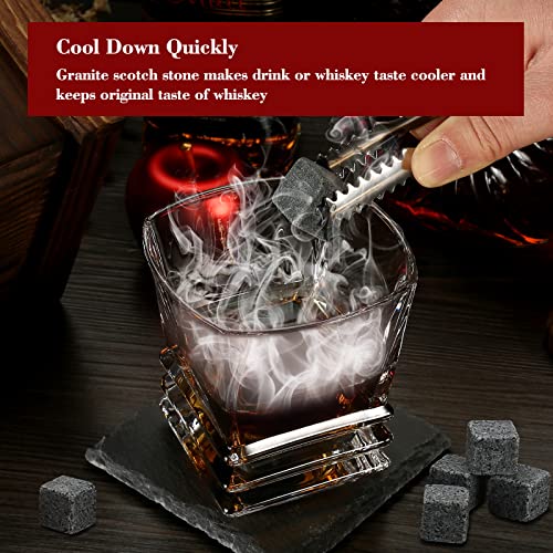 Whiskey Smoker Gifts for Him - Cocktail Smoker Kit with Torch - Old Fashioned Drink Smoker Infuser Kit with Whiskey Stones Whiskey Gifts for Men Dad Husband - No Butane