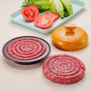 Unicook Burger Press, Non-Stick Hamburger Patty Maker Press with 100 Wax Patty Papers, Making ¼ to ½ Pound Professional Stuffed Burgers Patties, Perfect for Kitchen, BBQ and Grilling