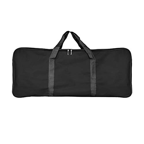 JIANWEI BBQ Tool Storage Bag, Portable Waterproof BBQ Tools Carry Bag | Thicken Oxford Grill Tool Bag Cooking Tools Bag for Picnic Trip Outdoor Camping (L Black)