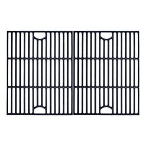 ggc 17 inch grill grates replacement for nexgrill 4&5 burner 720-0830h 720-0783e 720-0670a 720-888n, kenmore 41516106210, charbroil 463241113, 2pcs cast iron cooking grates(17″ x 13 1/4″ each)