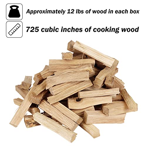 Carolina Cookwood Mini Pizza Oven Wood 6 Inch Firewood Pizza Logs Naturally Cured White Oak Hardwood for Portable Wood Pizza Ovens 750 Cubic Inches, Approximately 12lbs