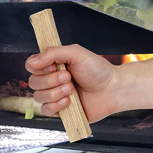 Carolina Cookwood Mini Pizza Oven Wood 6 Inch Firewood Pizza Logs Naturally Cured White Oak Hardwood for Portable Wood Pizza Ovens 750 Cubic Inches, Approximately 12lbs