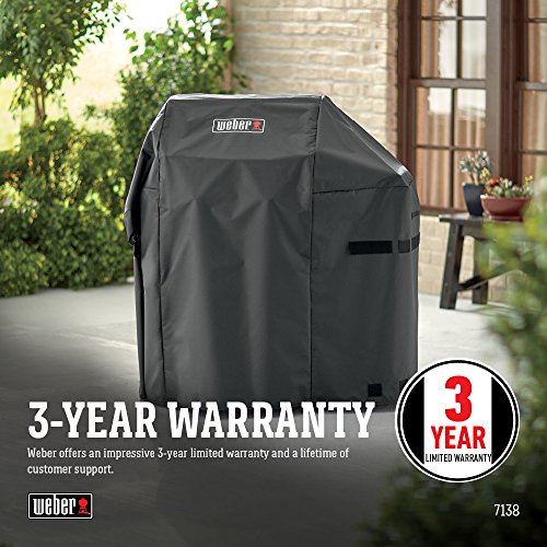 Weber Spirit and Spirit II 200 Series Premium Grill Cover, Heavy Duty and Waterproof, Fits Grill Widths Up To 48 Inches