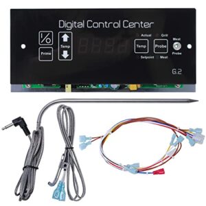 g2 control board compatible with louisiana grills , digital thermostat control board kit with meat probe, temperature probe for louisiana cs570 cs450 lg700 lg900 grill parts