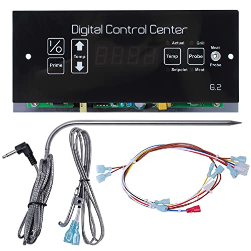 G2 Control Board Compatible with Louisiana Grills , Digital Thermostat Control Board Kit with Meat Probe, Temperature Probe for Louisiana CS570 CS450 LG700 LG900 Grill Parts