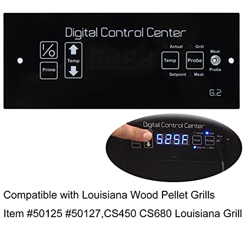 G2 Control Board Compatible with Louisiana Grills , Digital Thermostat Control Board Kit with Meat Probe, Temperature Probe for Louisiana CS570 CS450 LG700 LG900 Grill Parts