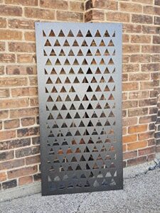triangle1us – privacy screen metal garden fence decor art