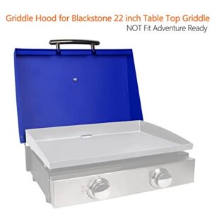 BQMAX 5011 Griddle Hard Cover Hood for Blackstone 22" and 600D Heavy Duty Griddle Cover Replacement for Blackstone 22" Table Top Griddle