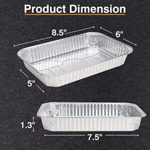 35-Pack Drip Pans for Weber, Grill Accessories for Weber Genesis, Spirit, Q Series, Aluminum Grill Grease Tray Liners, 8.5 x 6 Inch